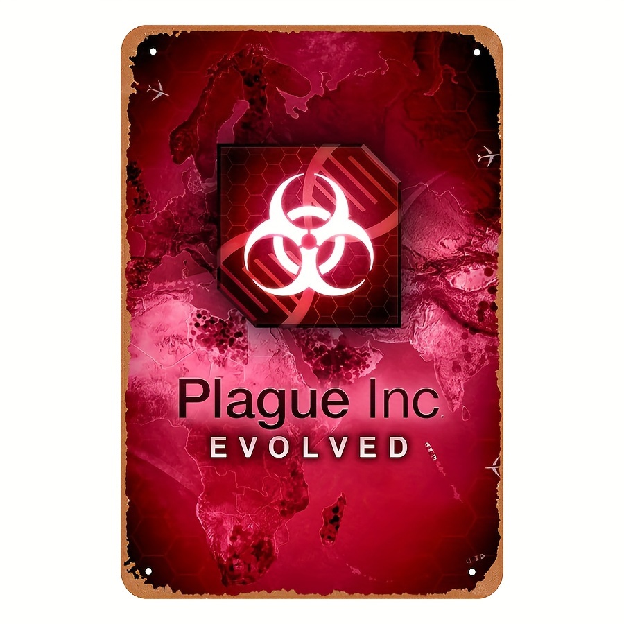 Retro Gaming Videos - Vintage Style Plague Inc Evolved Metal