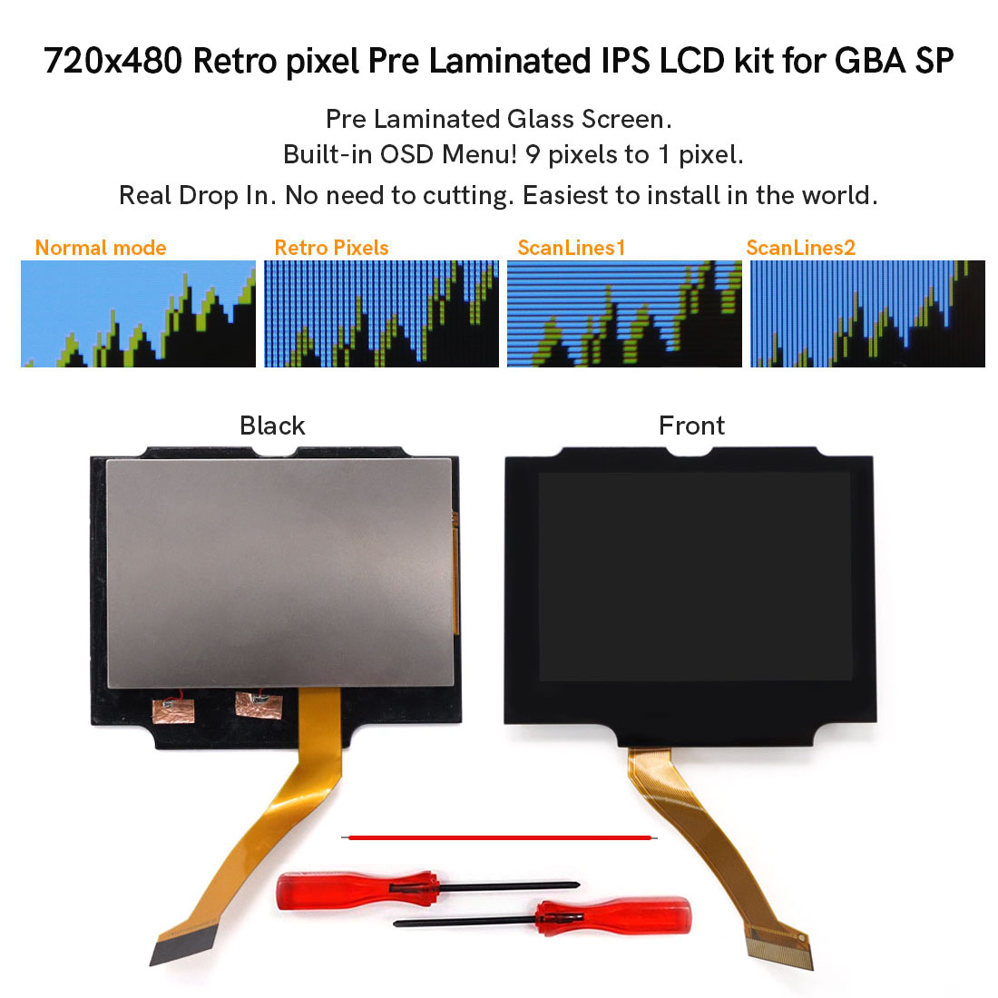 Retro Gaming Gameboy - For GBA SP V5 720x480 Retro