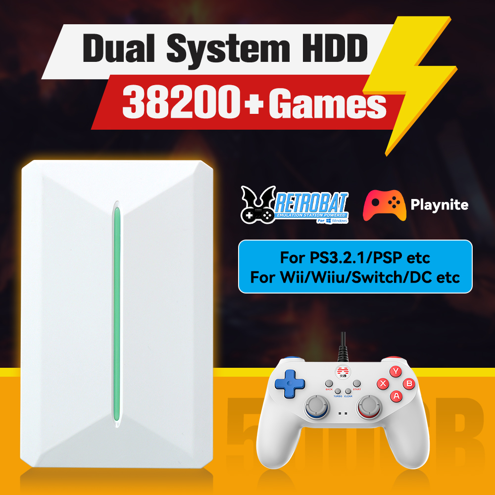 Retro Gaming Kiosk - Retrobat＆Playnite System HDD Retro Game Console