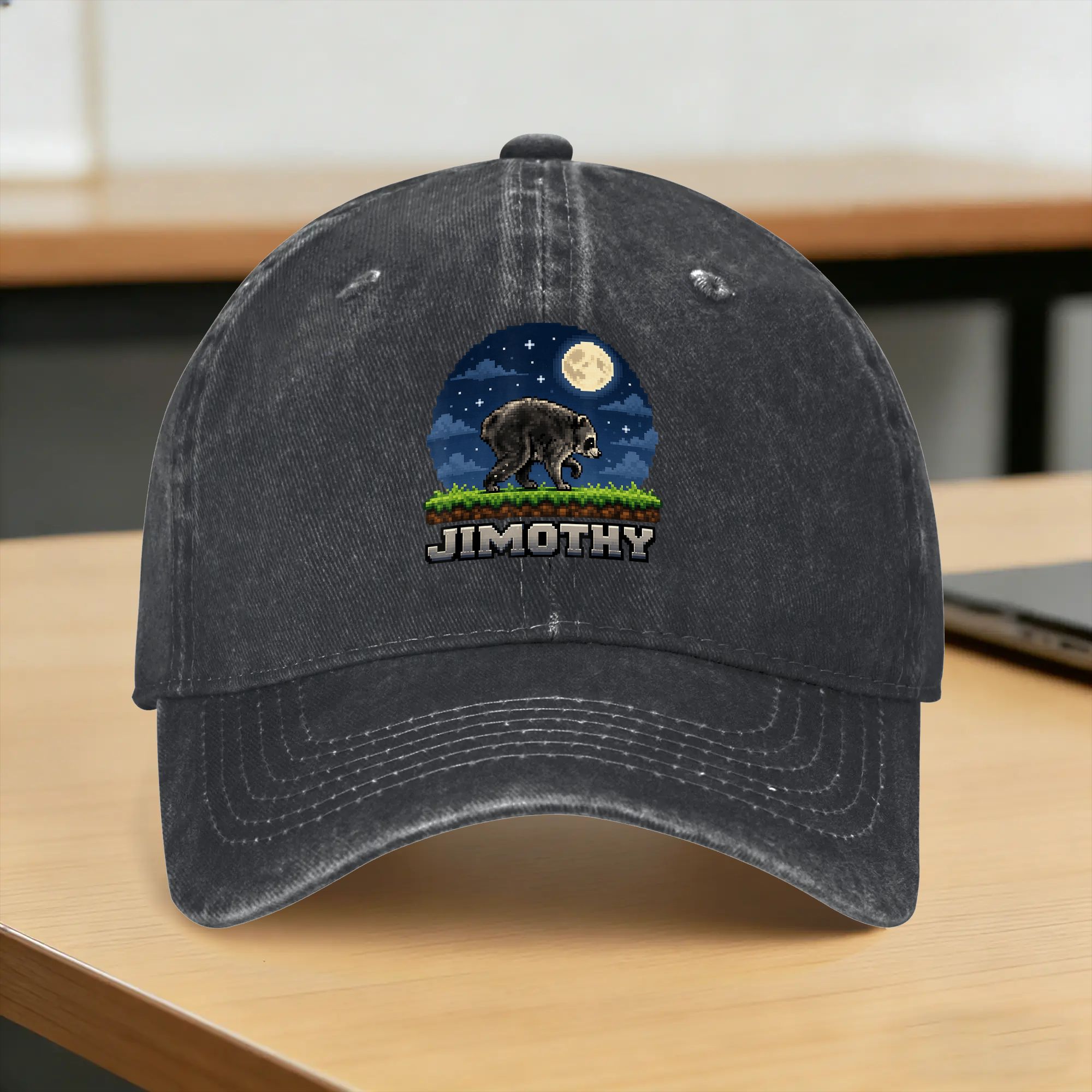 Retro Gaming Meme - Jimothy Raccoon Pixel Art Retro Gaming