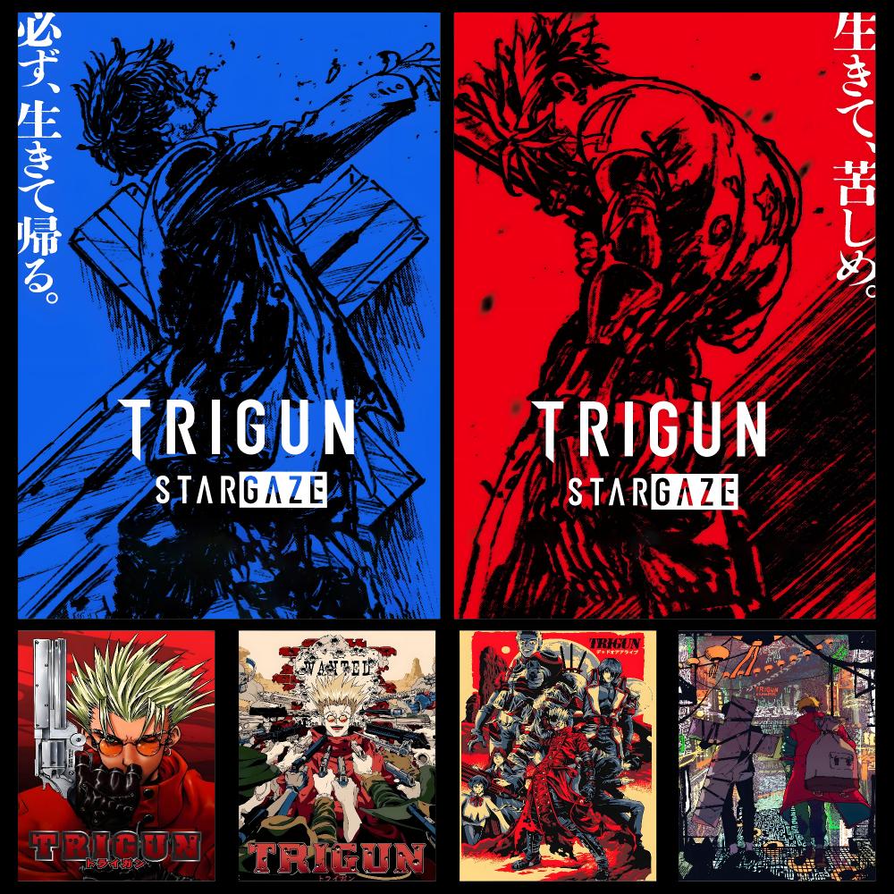 Retro Gaming Life - Anime Trigun Stampede Retro Cyber Poster