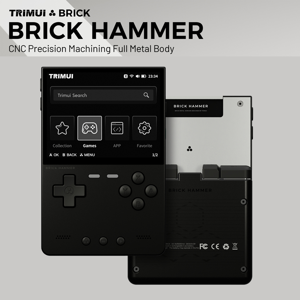 Retro Gaming Kiosk - Metal Body Trimui Brick Hammer Console