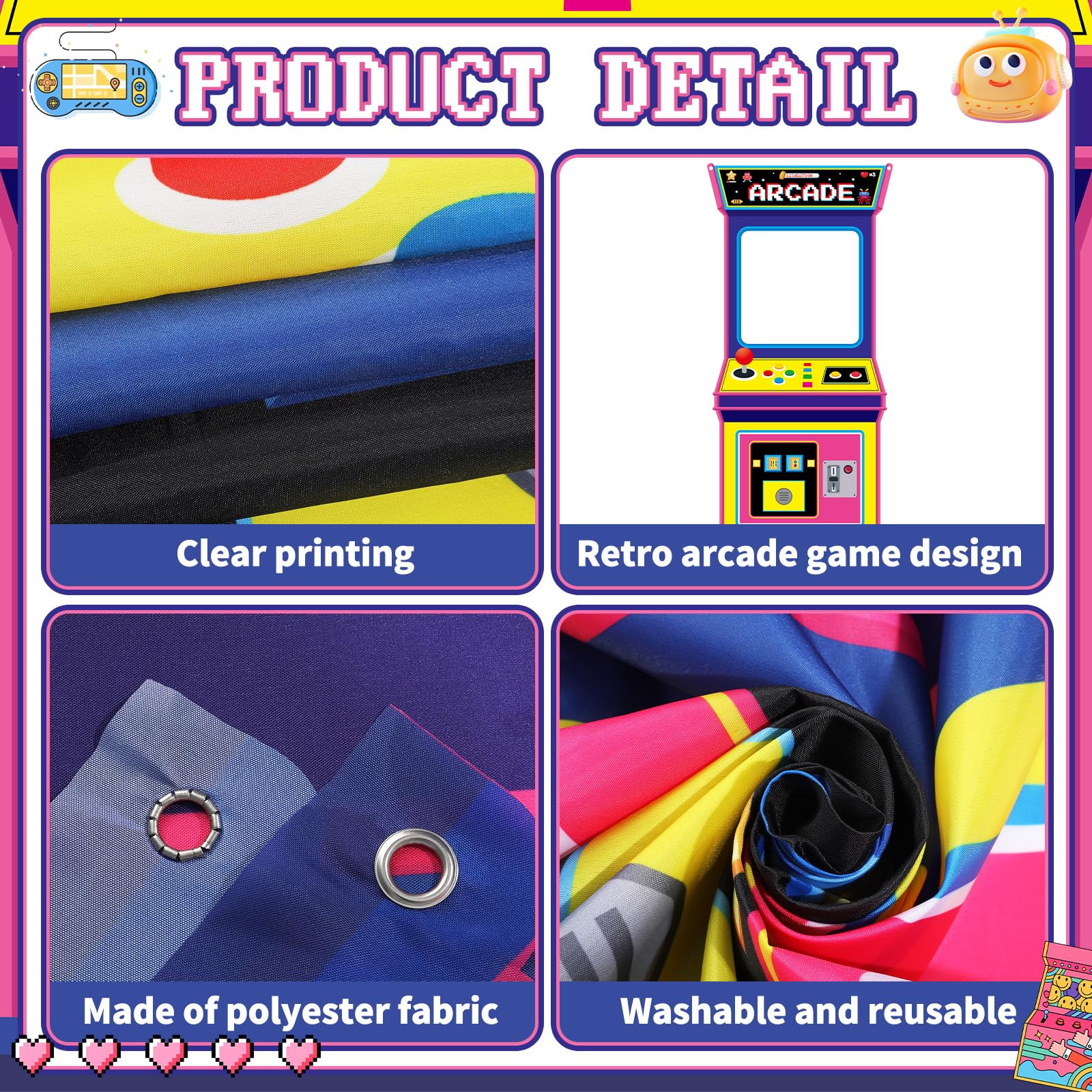 Retro Video Gaming Fabric Arca - đánh giá và giá Retro Gaming Videos