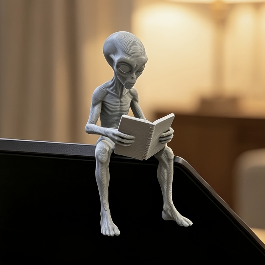 Reading Alien Mini Figurines 3 - đánh giá và giá Retro Gaming Desk Setup