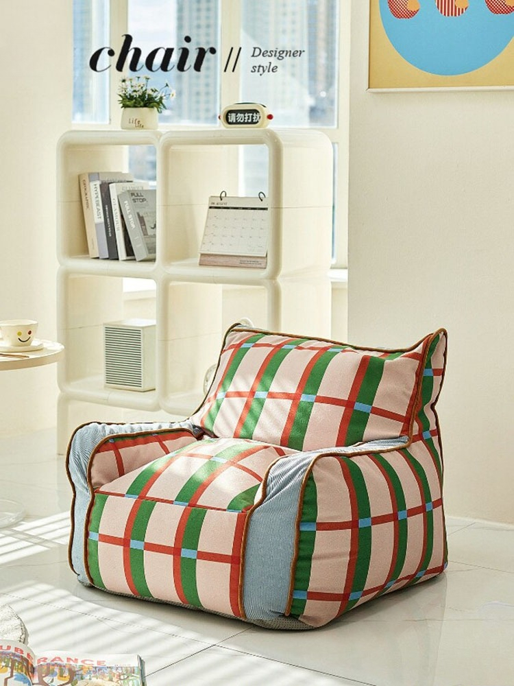 Retro Plaid Lazy Bean Bag Sing - đánh giá và giá Retro Gaming Lounge