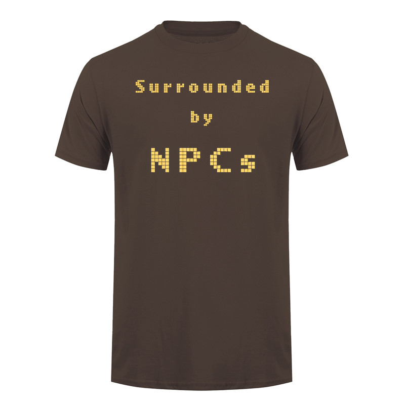 Funny Surrounded By NPCs T Shi - đánh giá và giá Retro Gaming Meme