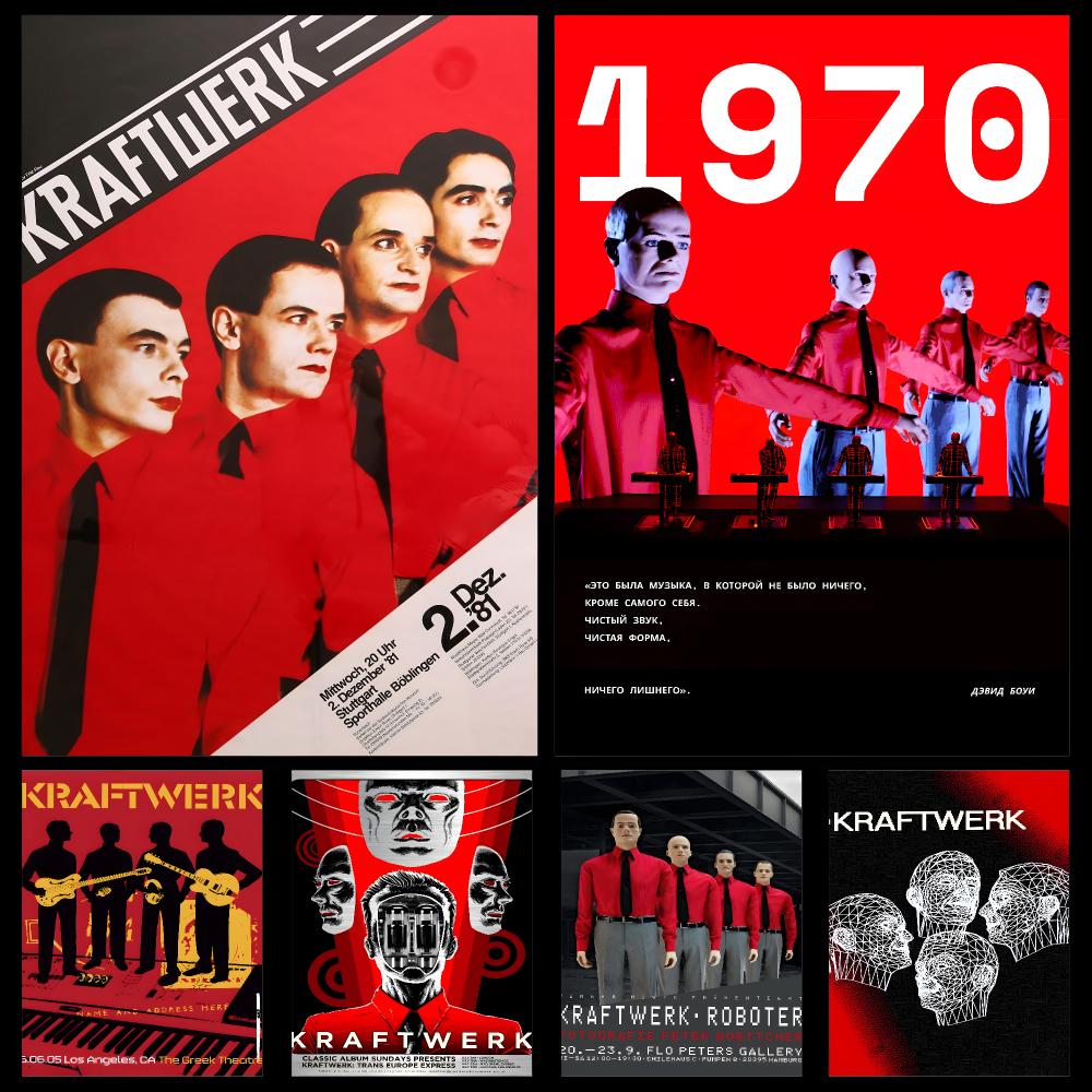 Music Kraftwerk Retro Poster P - đánh giá và giá Retro Gaming Life