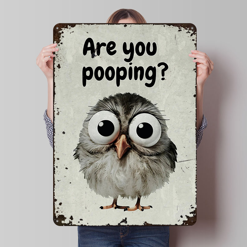 Funny Owl Bathroom Meme Poster - đánh giá và giá Retro Gaming Meme