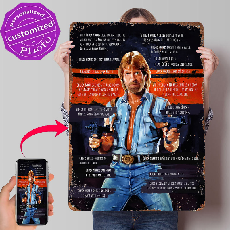 Chuck Norris Memes Metal Poste - đánh giá và giá Retro Gaming Meme