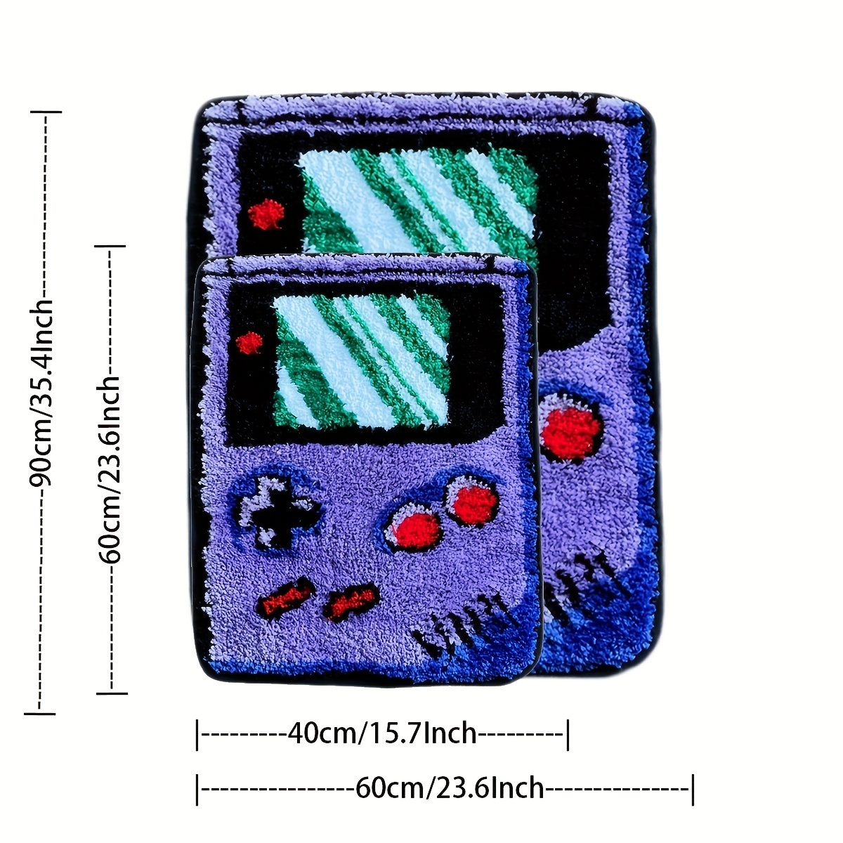 Purple Flocked Game Console Ru - đánh giá và giá Retro Gaming Rug