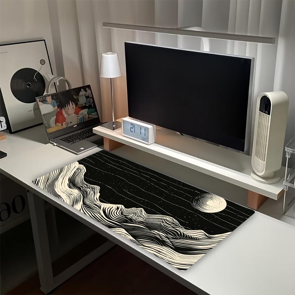 Vintage Wave Mountain Moon Lar - đánh giá và giá Retro Gaming Desk Setup