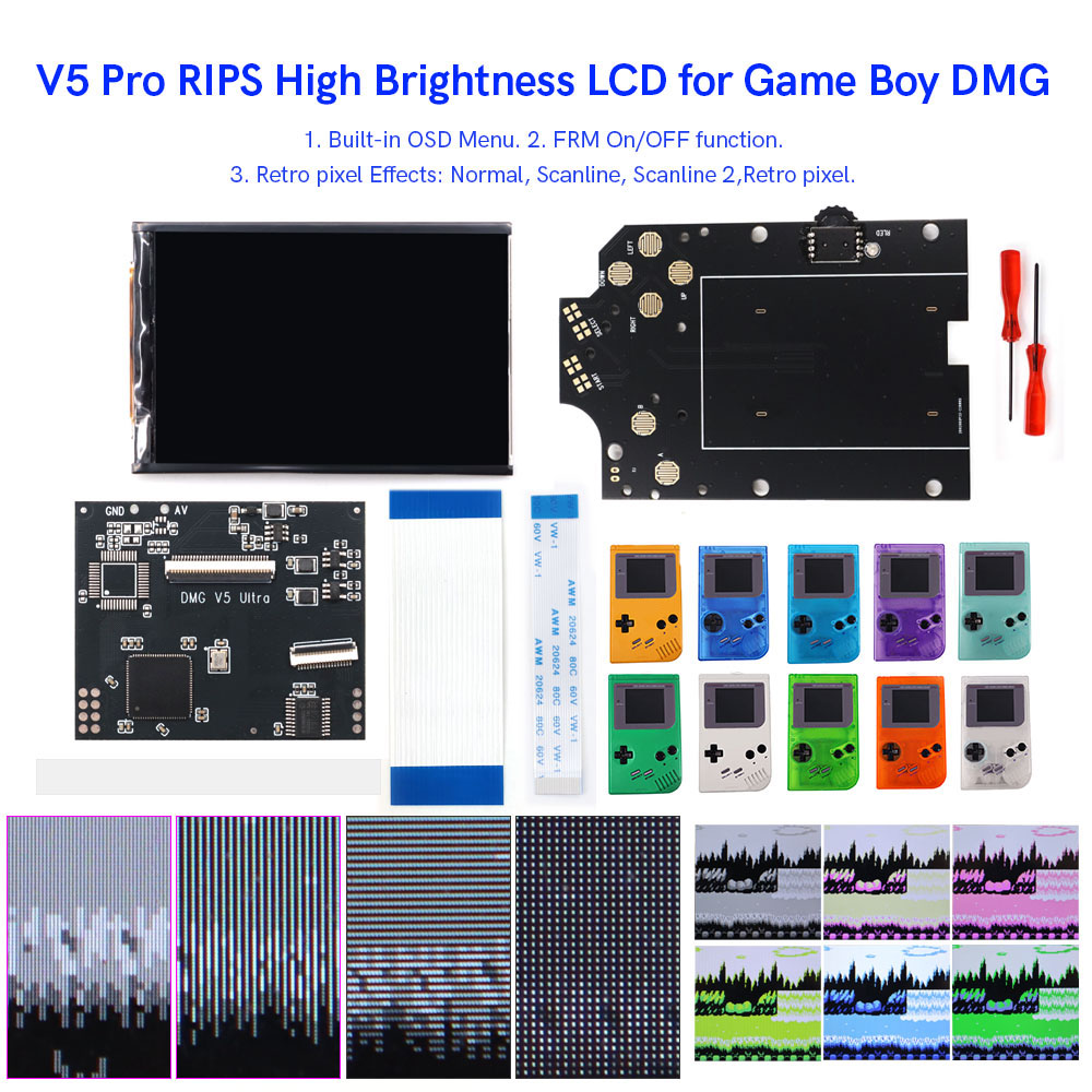 HISPEEDIDO For GB Dmg V5 Pro 3 - đánh giá và giá Retro Gaming Gameboy