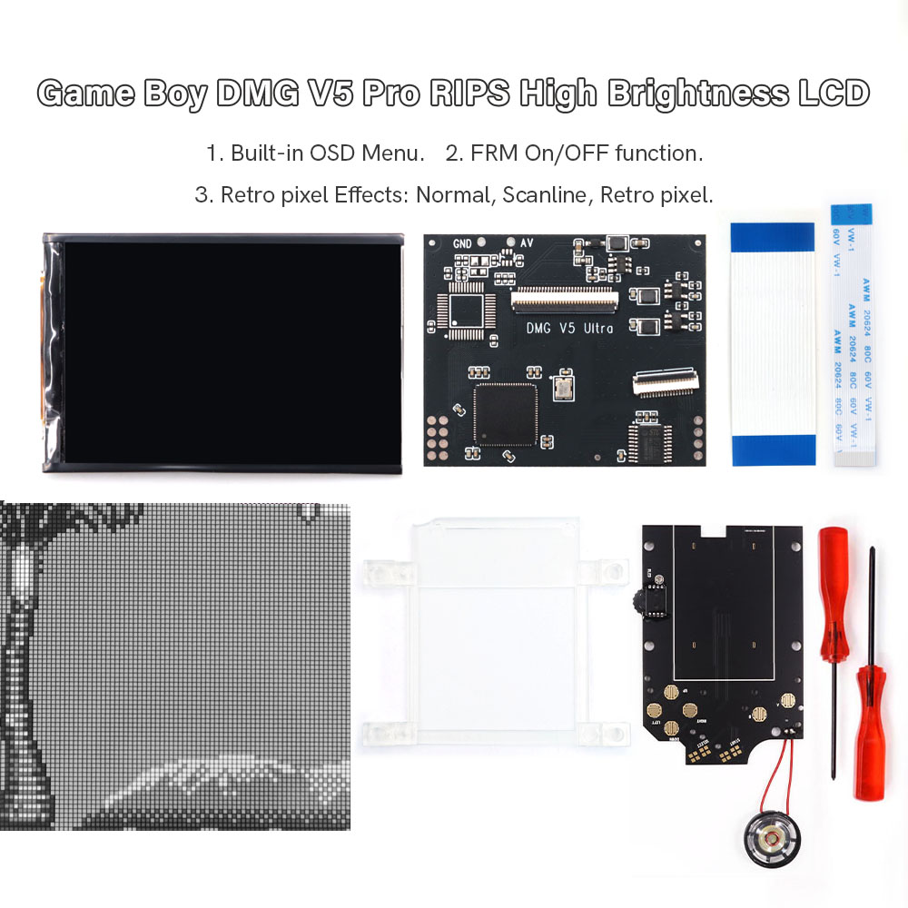 HISPEEDIDO For GB Dmg V5 Pro 3 - đánh giá và giá Retro Gaming Gameboy