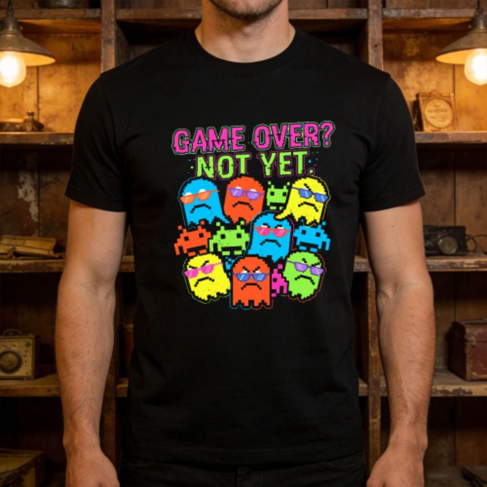 Game Over Not Yet Funny Retro  - đánh giá và giá Retro Gaming Meme