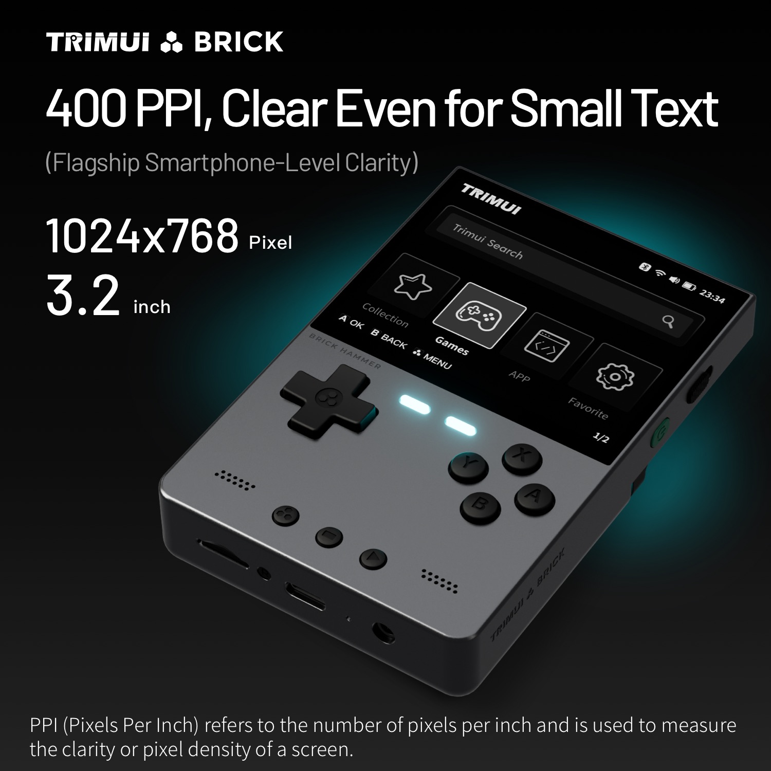 TRIMUI BRICK HAMMER Retro Hand - đánh giá và giá Retro Gaming Phone