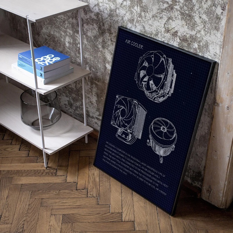 Geek Blueprint Painting Canvas - đánh giá và giá Retro Gaming Life