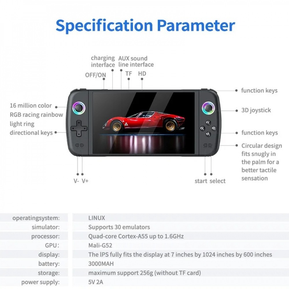 M27 7 Inch IPS Screen Handheld - đánh giá và giá Retro Gaming Nostalgia