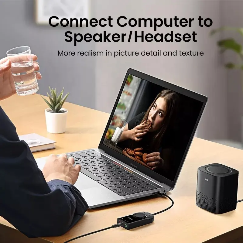 UGREEN USB Sound Card External - đánh giá và giá Controller Adapter Usb