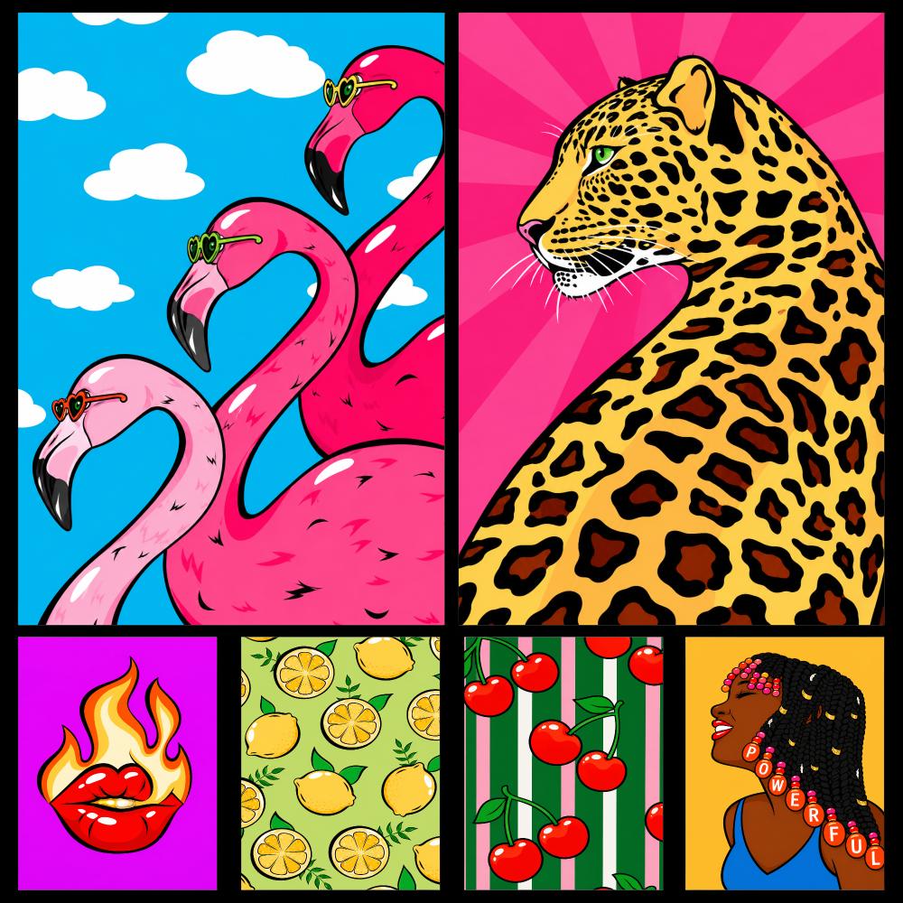 Colorful Retro Pop Art Tropica - đánh giá và giá Retro Gaming Life